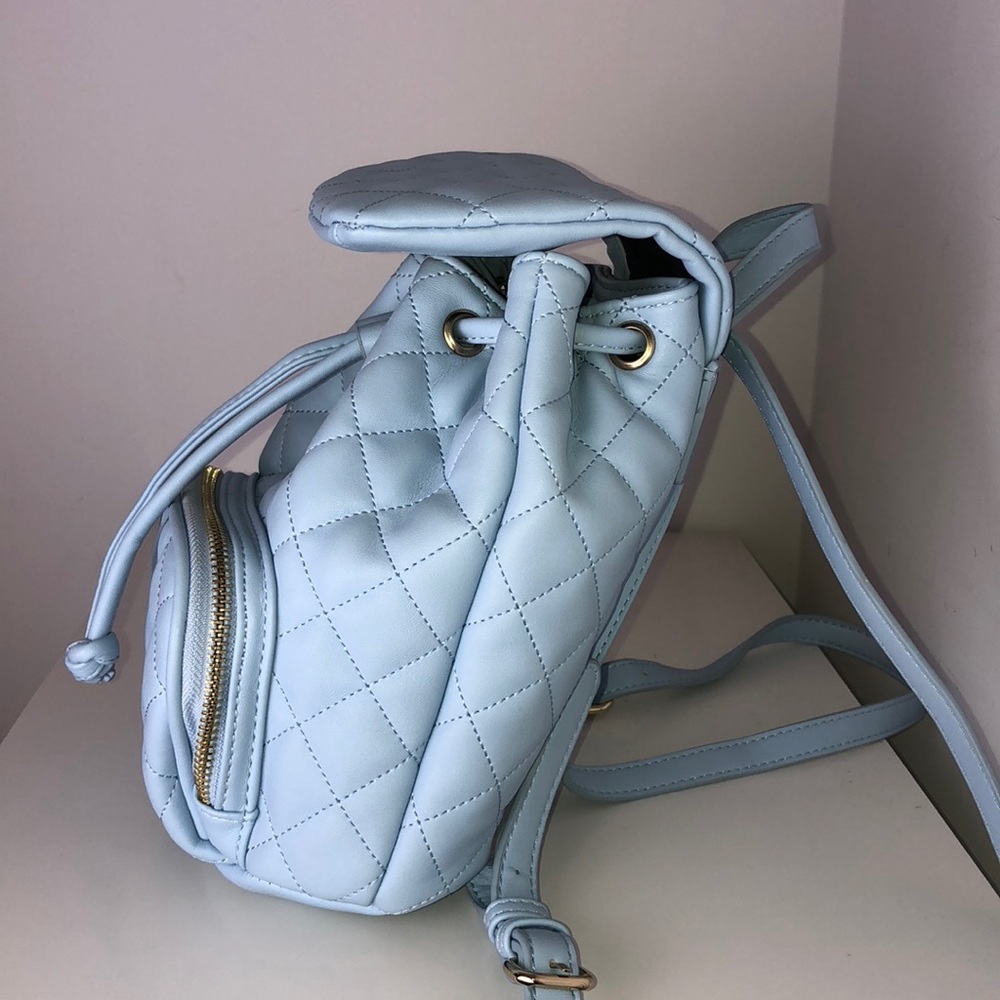 Blue Quilted Backpack - Picture 3 of 3